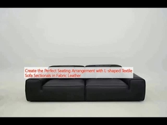 Create the Perfect Seating Arrangement with L-shaped Textile Sofa Sectionals in Fabric Leather